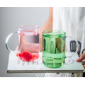 Colored Glass Cups with Wide Mouth Glass mug